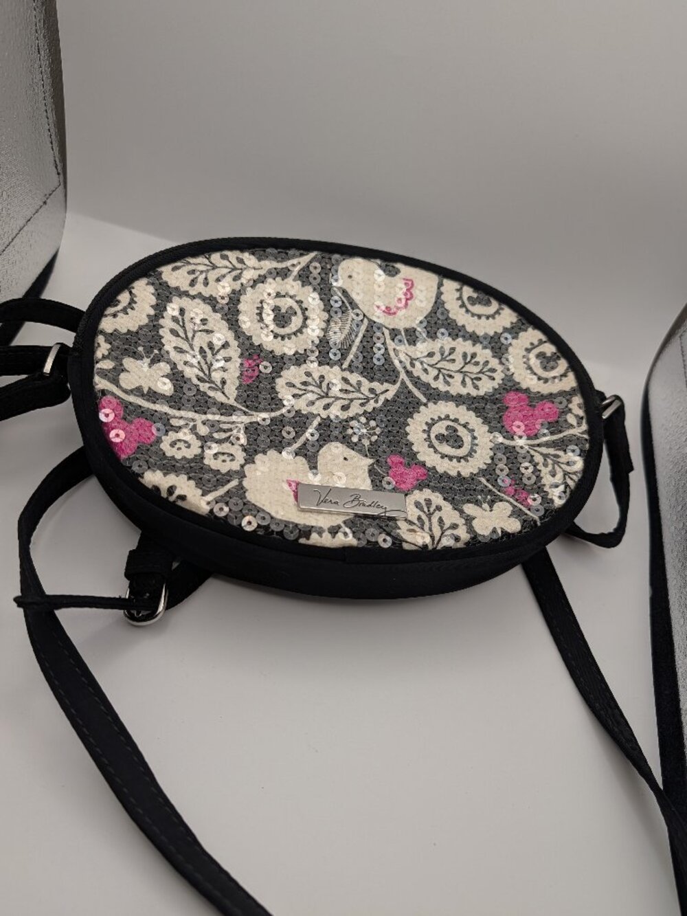 Disney Mickey Meets Birdie Shimmer Crossbody Bag By Vera Bradley